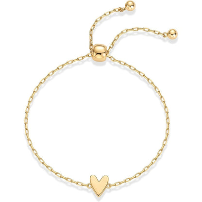 【 18k double-layer heart-shaped bracelet 】 Layered style high-end decoration