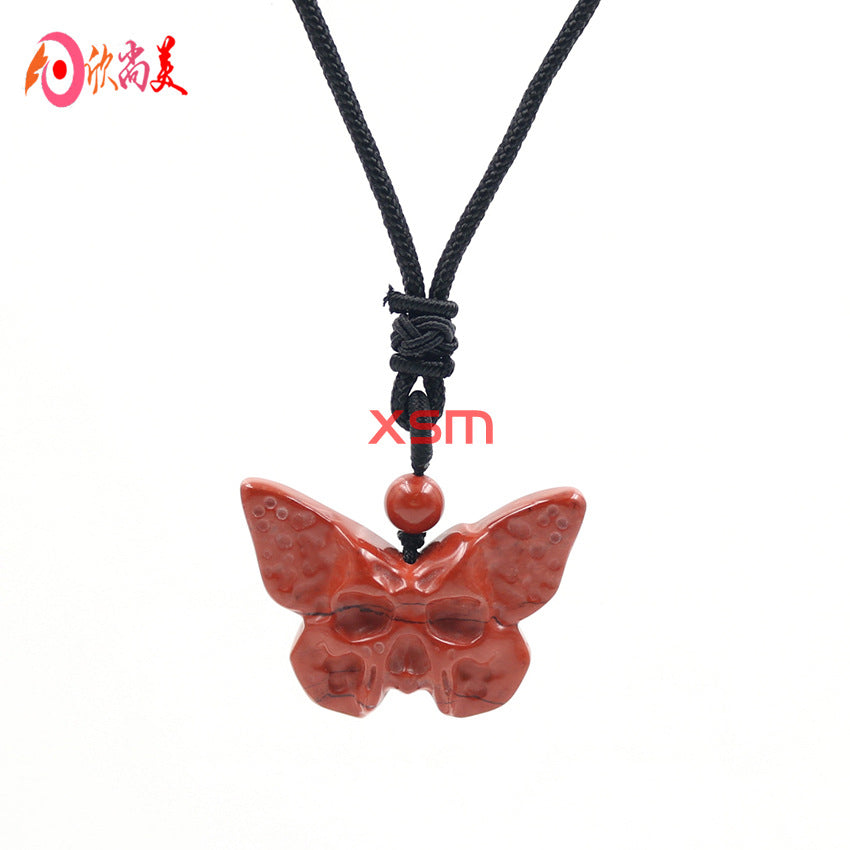 Autumn and winter crystal  carved animal pendants and necklaces for women