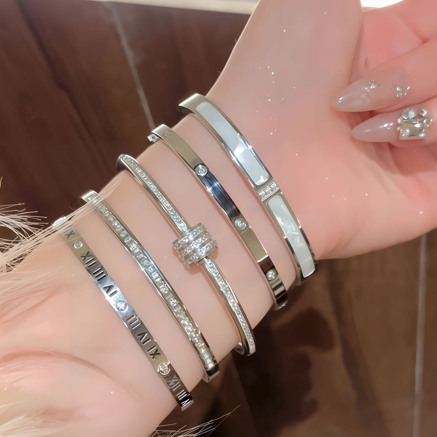 Silver Star Girls' Bracelet