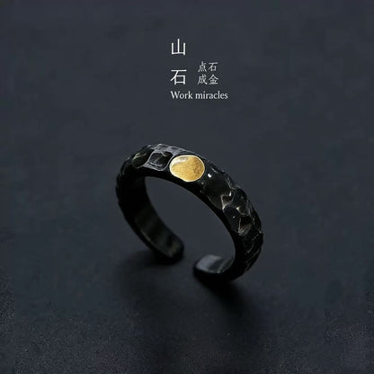 Mobius strip ring design for men's trendy and high-end style, index finger and women's couple rings
