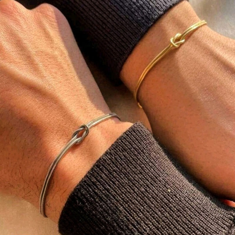 Knotted Couple Bracelet
