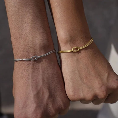 Knotted Couple Bracelet