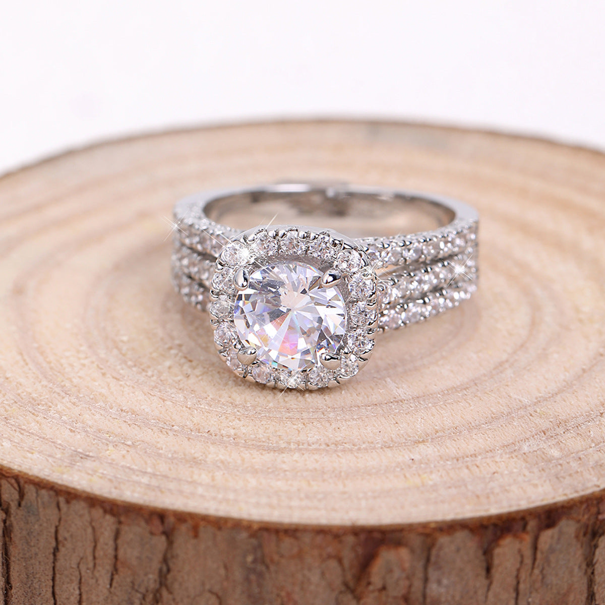 A woman with a full ring