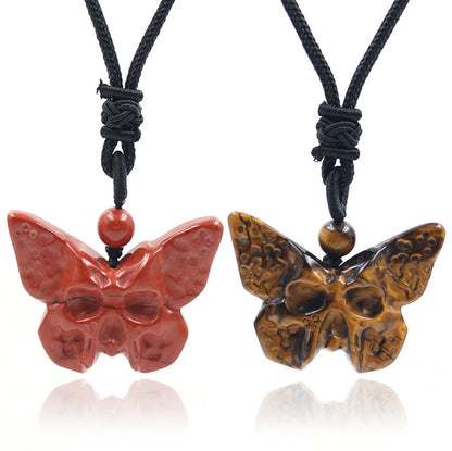 Autumn and winter crystal  carved animal pendants and necklaces for women