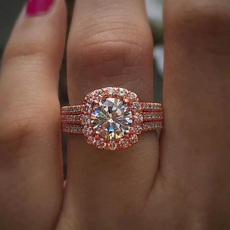 A woman with a full ring