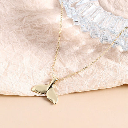 Mermaid & Dolphin Tail Pendant Necklace