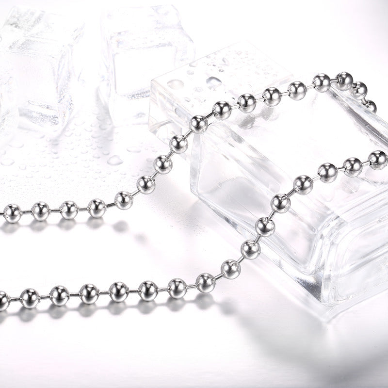 The Iron Warrior decorative round bead chain is a trendy and versatile pendant with a unique charm