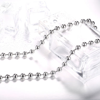 The Iron Warrior decorative round bead chain is a trendy and versatile pendant with a unique charm
