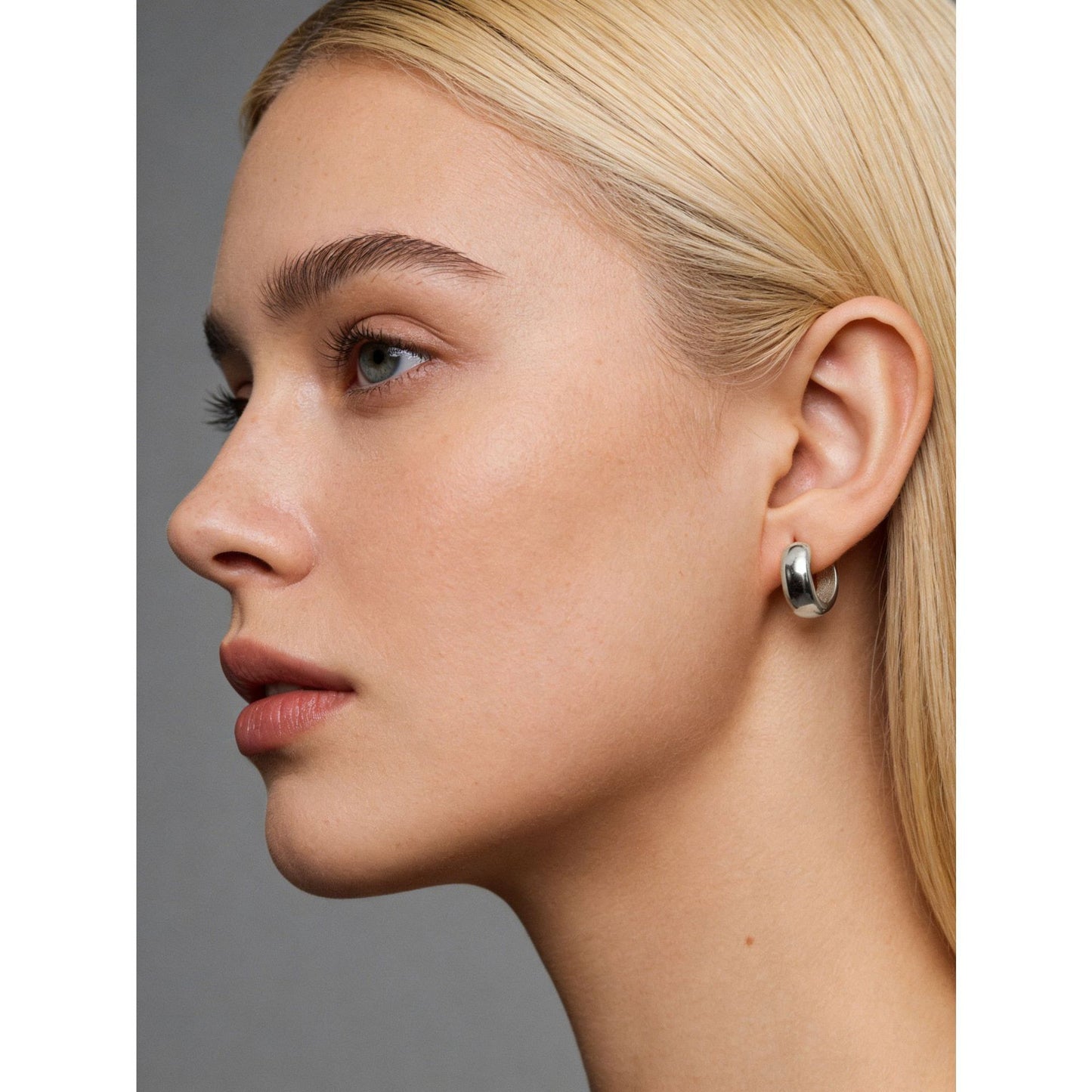 Design sense s925 ear le ooth circular color earrings and earrings for women