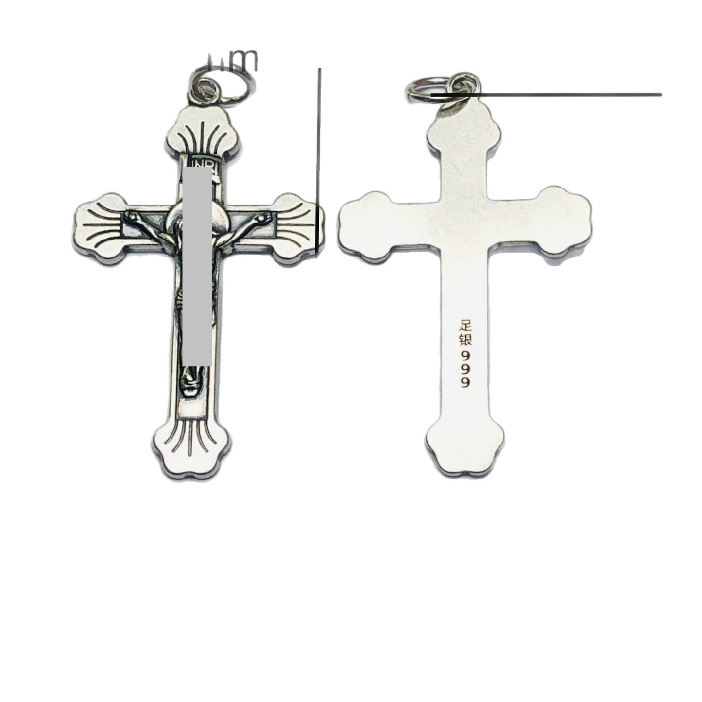 Silver jewelry pendant