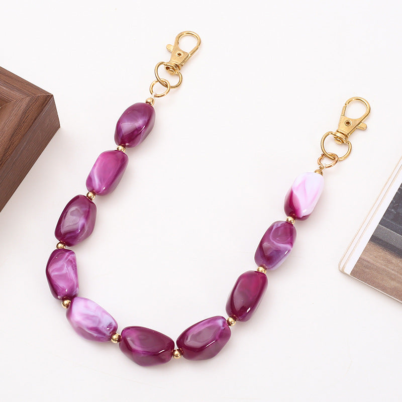 Acrylic Bead Phone Case Chain Bracelet