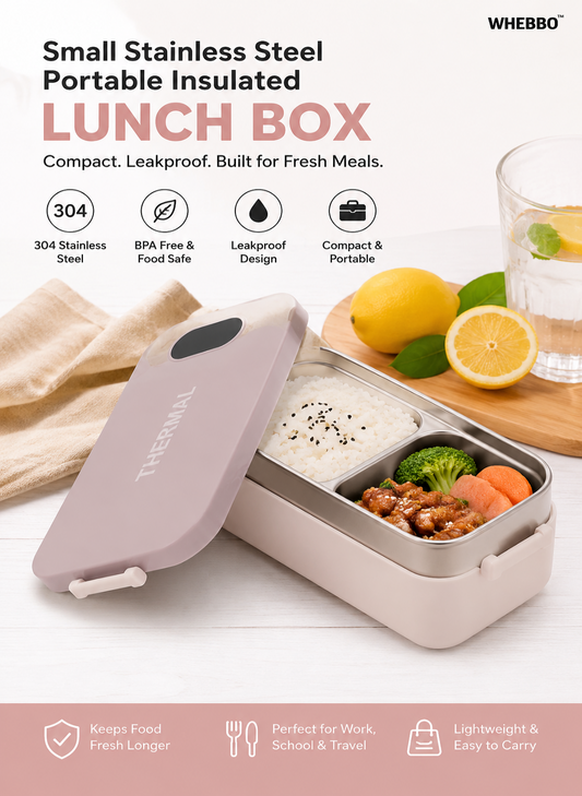Portable Stainless Steel Insulated Lunch Box