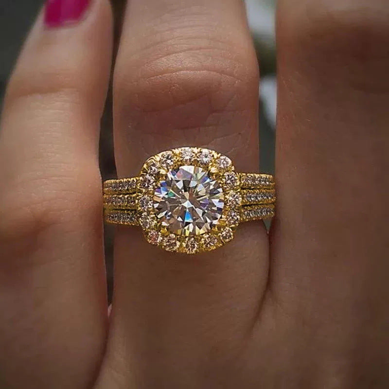 A woman with a full ring