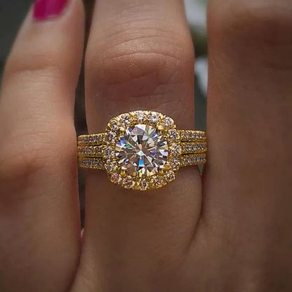 A woman with a full ring