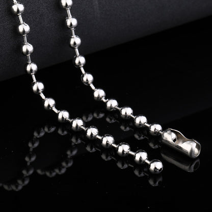 The Iron Warrior decorative round bead chain is a trendy and versatile pendant with a unique charm