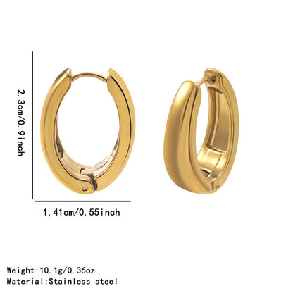 High-end earring with 18k circular plating, elegant earrings