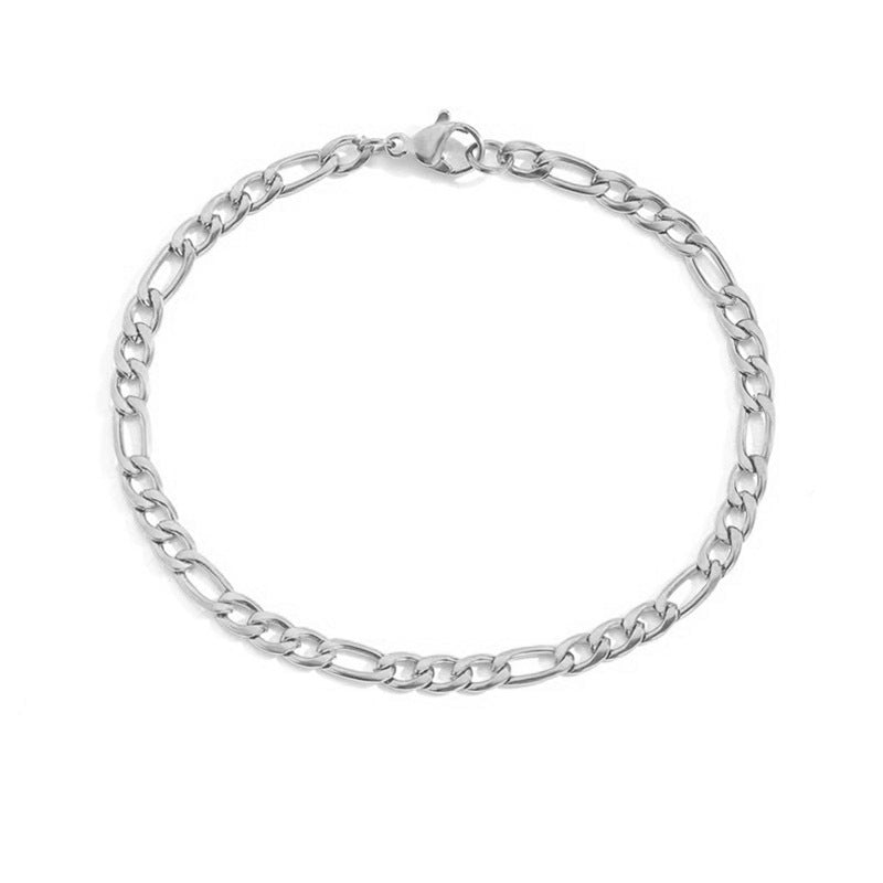 Figaro Chain Couple Bracelet