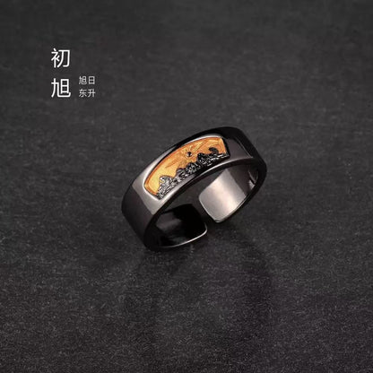 Mobius strip ring design for men's trendy and high-end style, index finger and women's couple rings