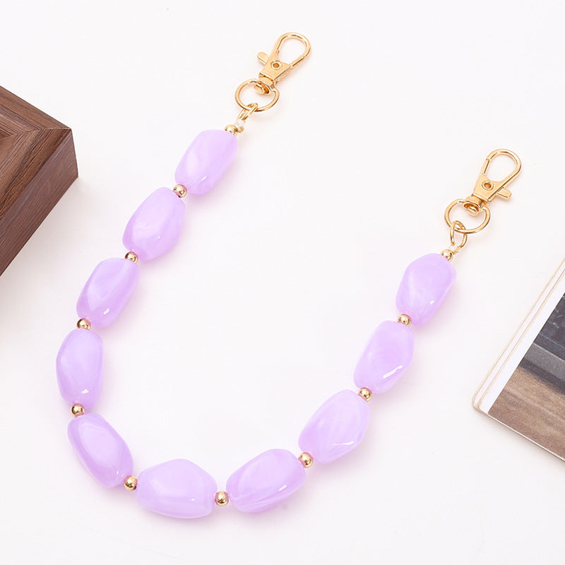 Acrylic Bead Phone Case Chain Bracelet