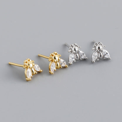 MOQ=2PCS  all ect-shaped s925 stud earrings, fresh and delicate earrings and earrings for women