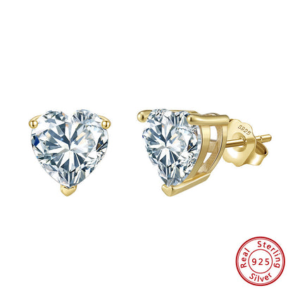 S925 silver ear studs
