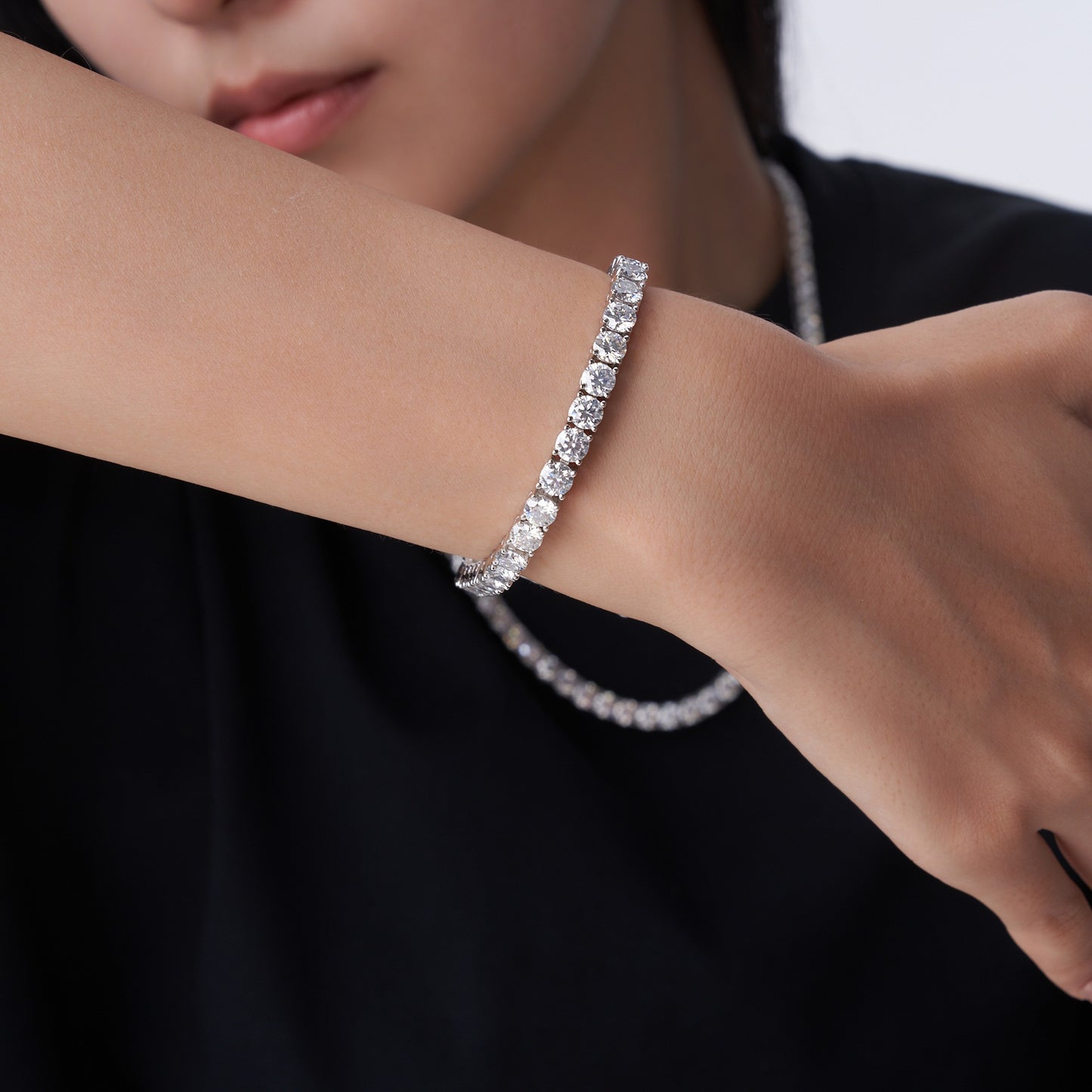 S925 Moissanite Statement Bracelet
