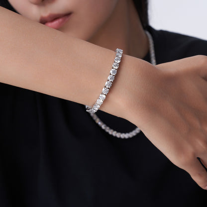 S925 Moissanite Statement Bracelet