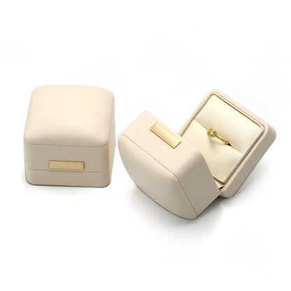 PU leather jewelry box, microfiber ring box, stud box, pendant box, jade bracelet box, bracelet box, long chain box