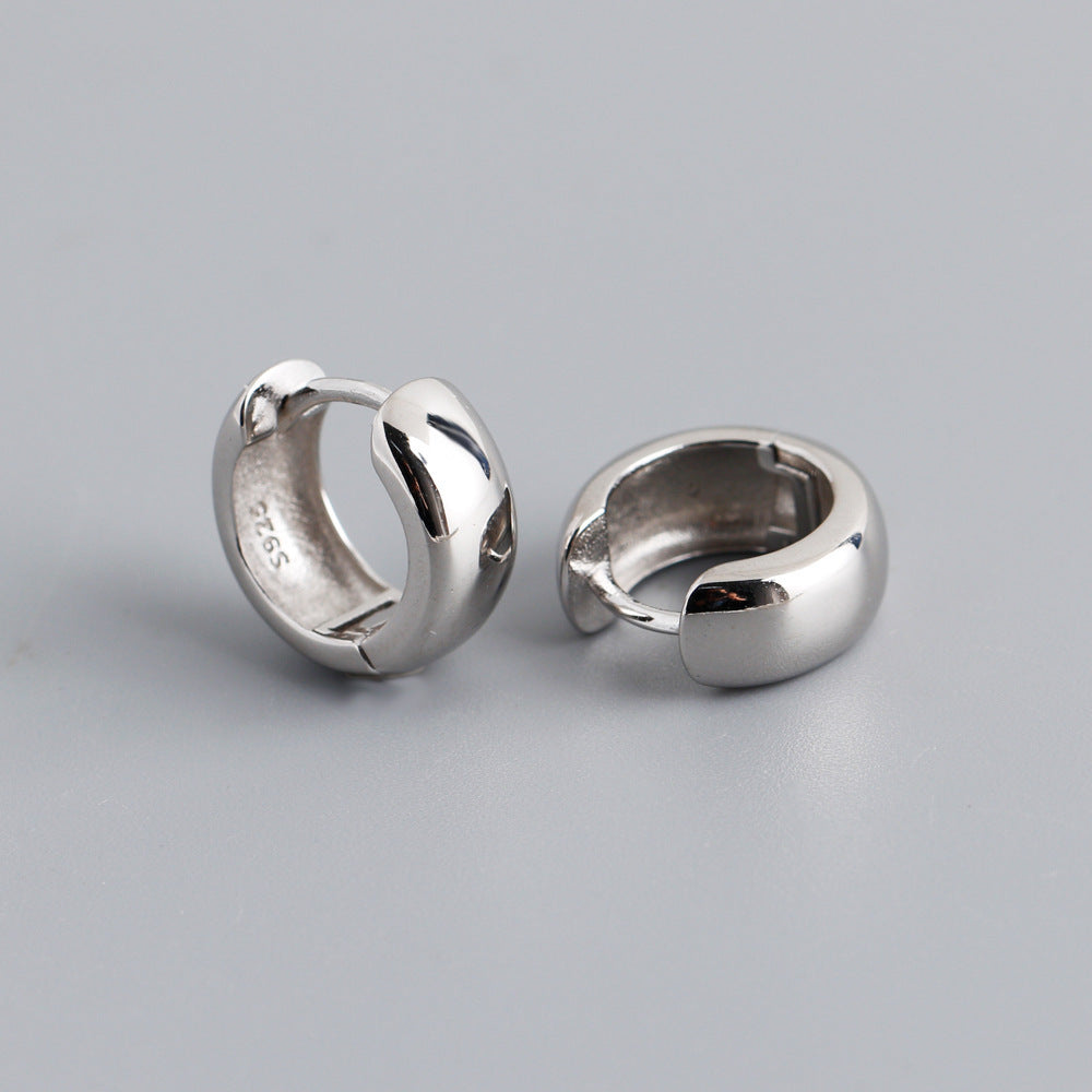 Design sense s925 ear le ooth circular color earrings and earrings for women