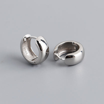 Design sense s925 ear le ooth circular color earrings and earrings for women