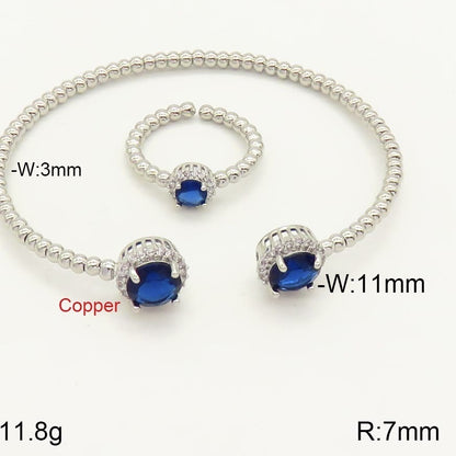 18K Micro-Inlaid Adjustable Colour Bracelet