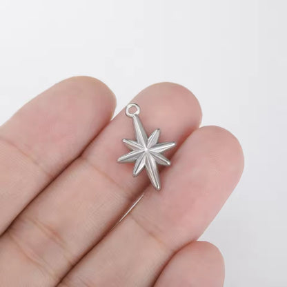 Heart-shaped sun star pendant earrings bracelet jewelry making pendant