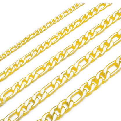 5MMNK three-piece one-bracelet 3-in-1 street Figaro chain