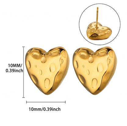 Trendy 18k earrings, high-end three-dimensional stud earrings and earrings