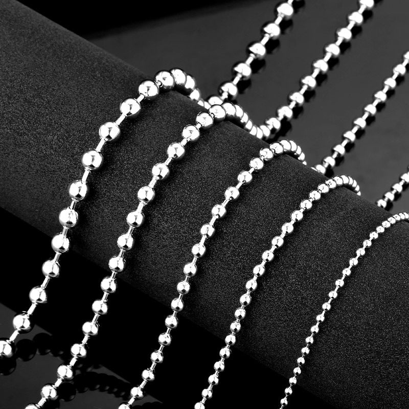 The Iron Warrior decorative round bead chain is a trendy and versatile pendant with a unique charm