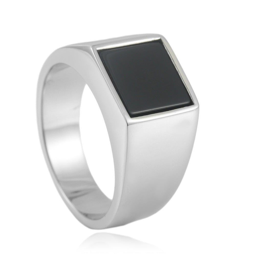 Trendy square ring 24027