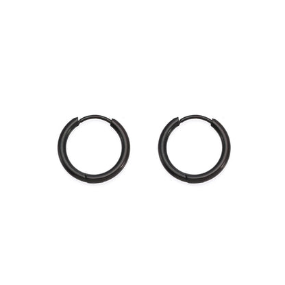Circle ear loops, vacuum, versatile earrings, plain ring earrings
