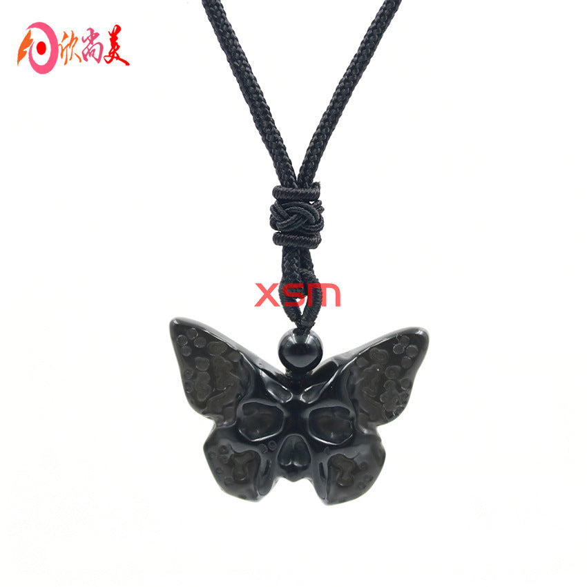 Autumn and winter crystal  carved animal pendants and necklaces for women