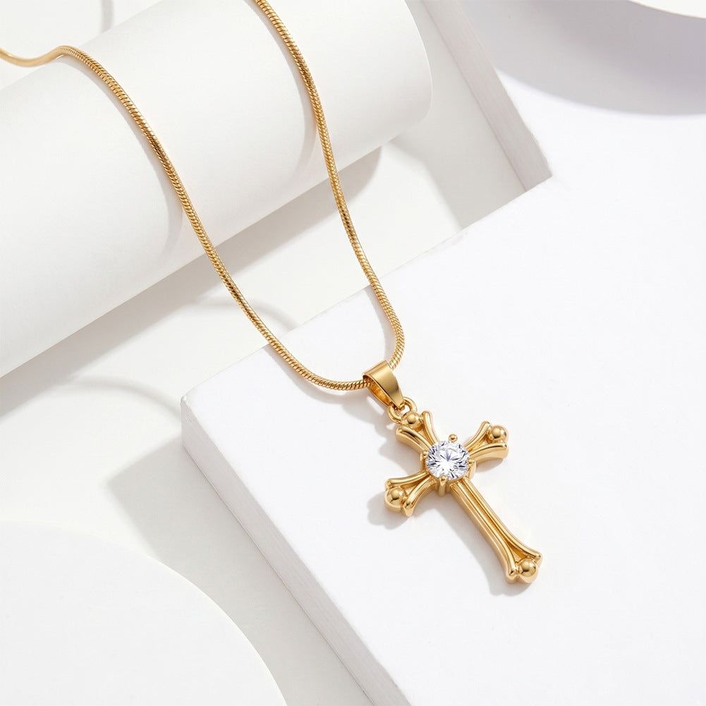 The cross pendant is a versatile and high-end chain design accessory