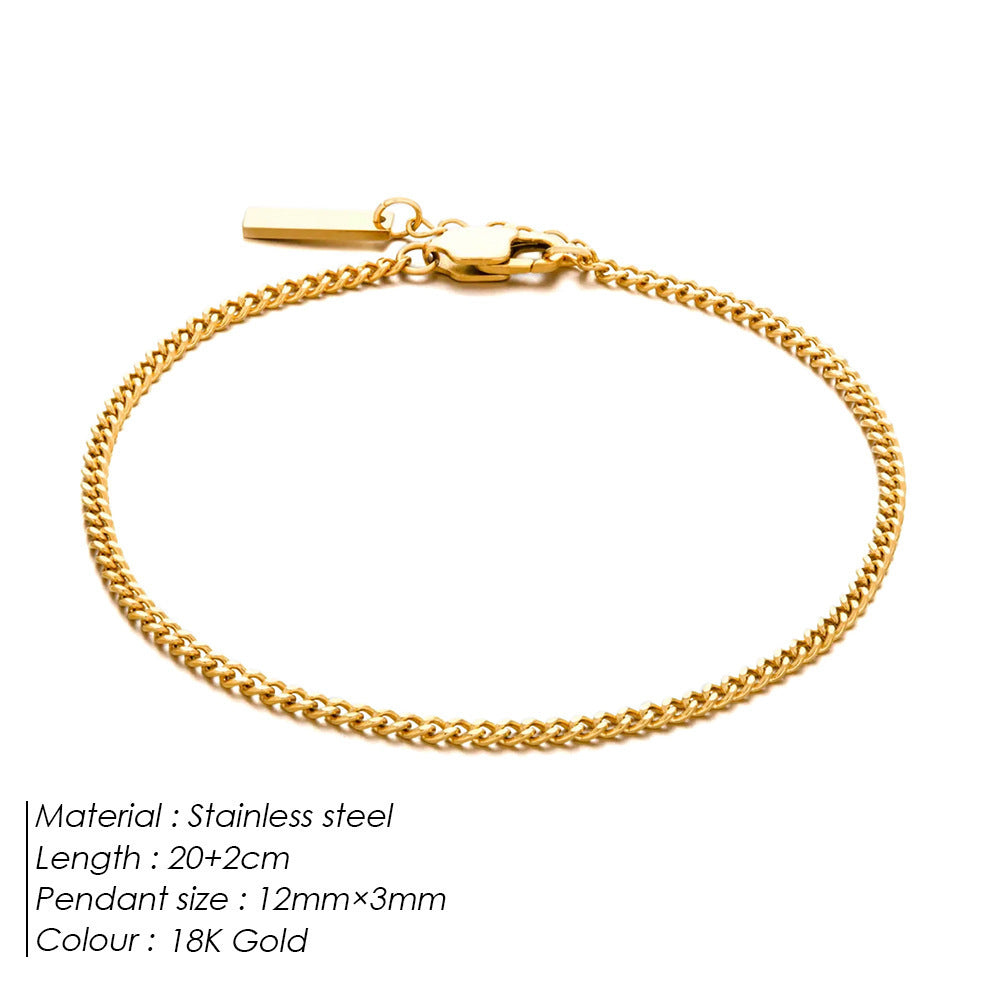 Adjustable Cuban Chain Men's Bracelet