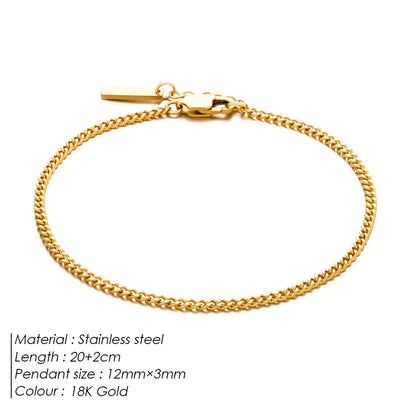 Adjustable Cuban Chain Men's Bracelet