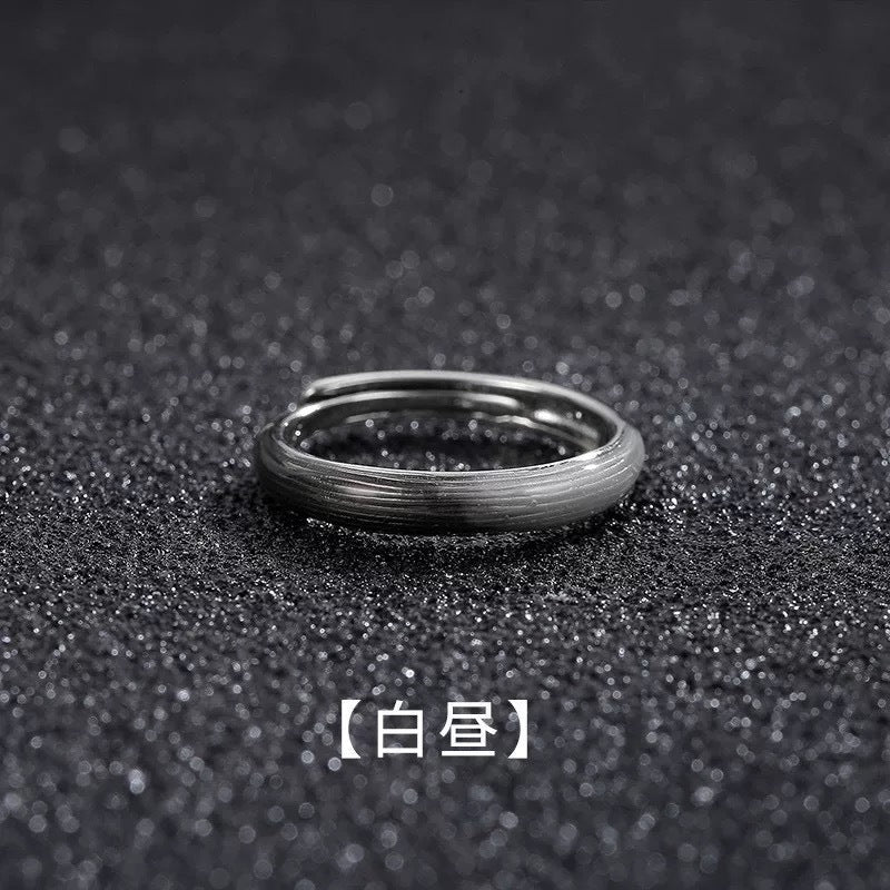 Mobius strip ring design for men's trendy and high-end style, index finger and women's couple rings