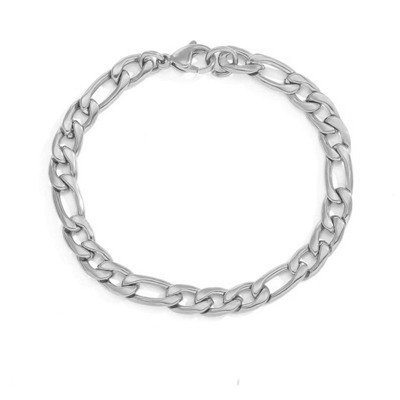 Figaro Chain Couple Bracelet