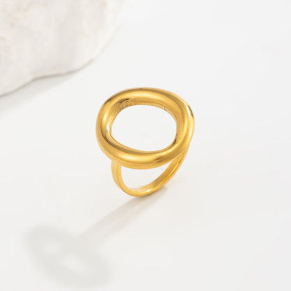 Ocean-style starfish and conch ring, women's vacation-style flower ring