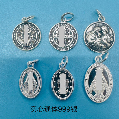 Fashionable pure silver pendant