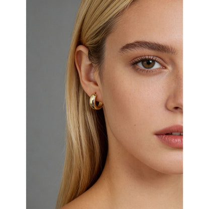 Design sense s925 ear le ooth circular color earrings and earrings for women