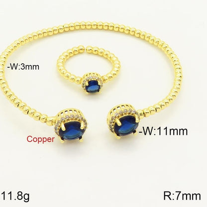 18K Micro-Inlaid Adjustable Colour Bracelet
