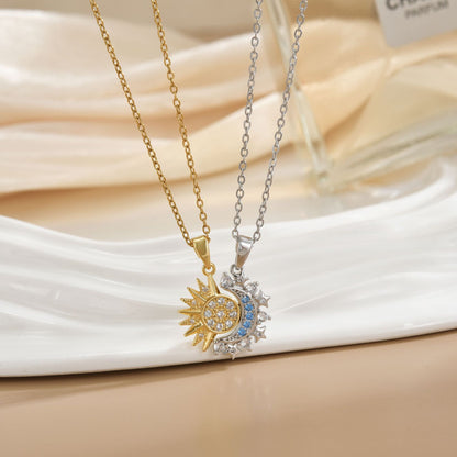 Micro-inlaid couple's style versatile and high-end accessories