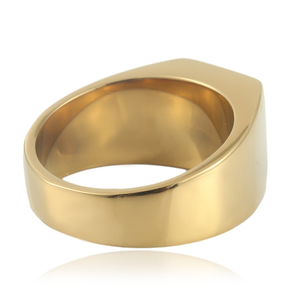 Trendy square ring 24027