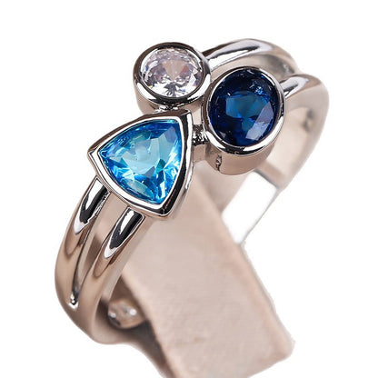 Irregular tricolor  ring